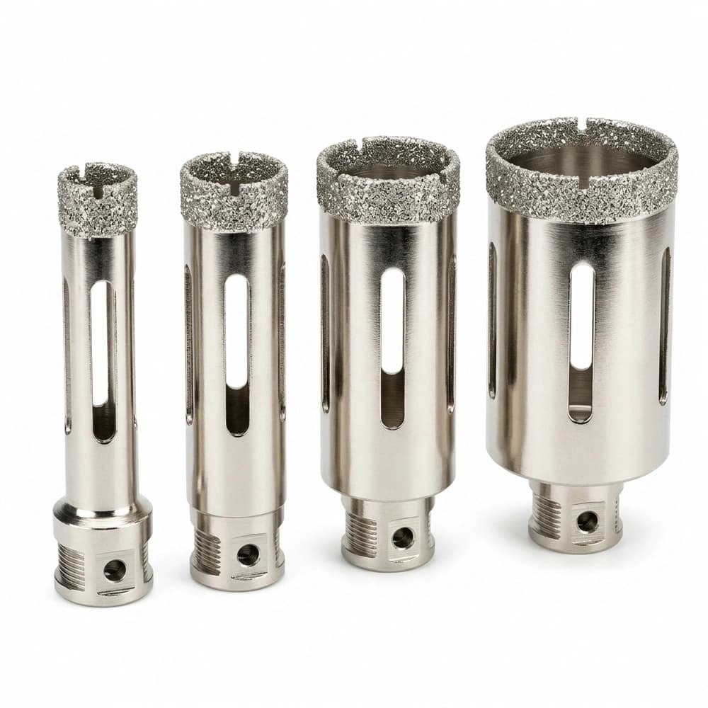 Electroplated Slotted Diamond Core Drill Bit Series B (Heavy Duty)