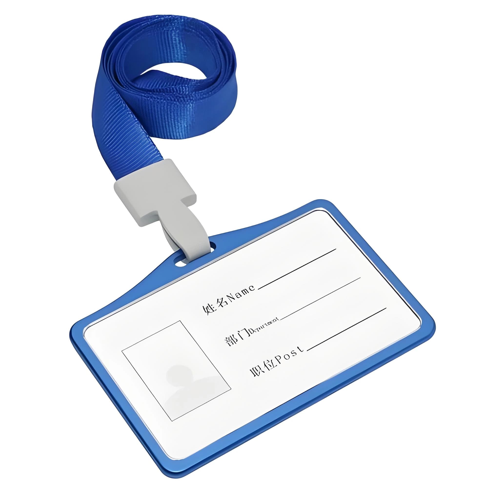 Corporate ID Badge Holder with Custom Lanyard & Retractable Reel Set thumbnail 2