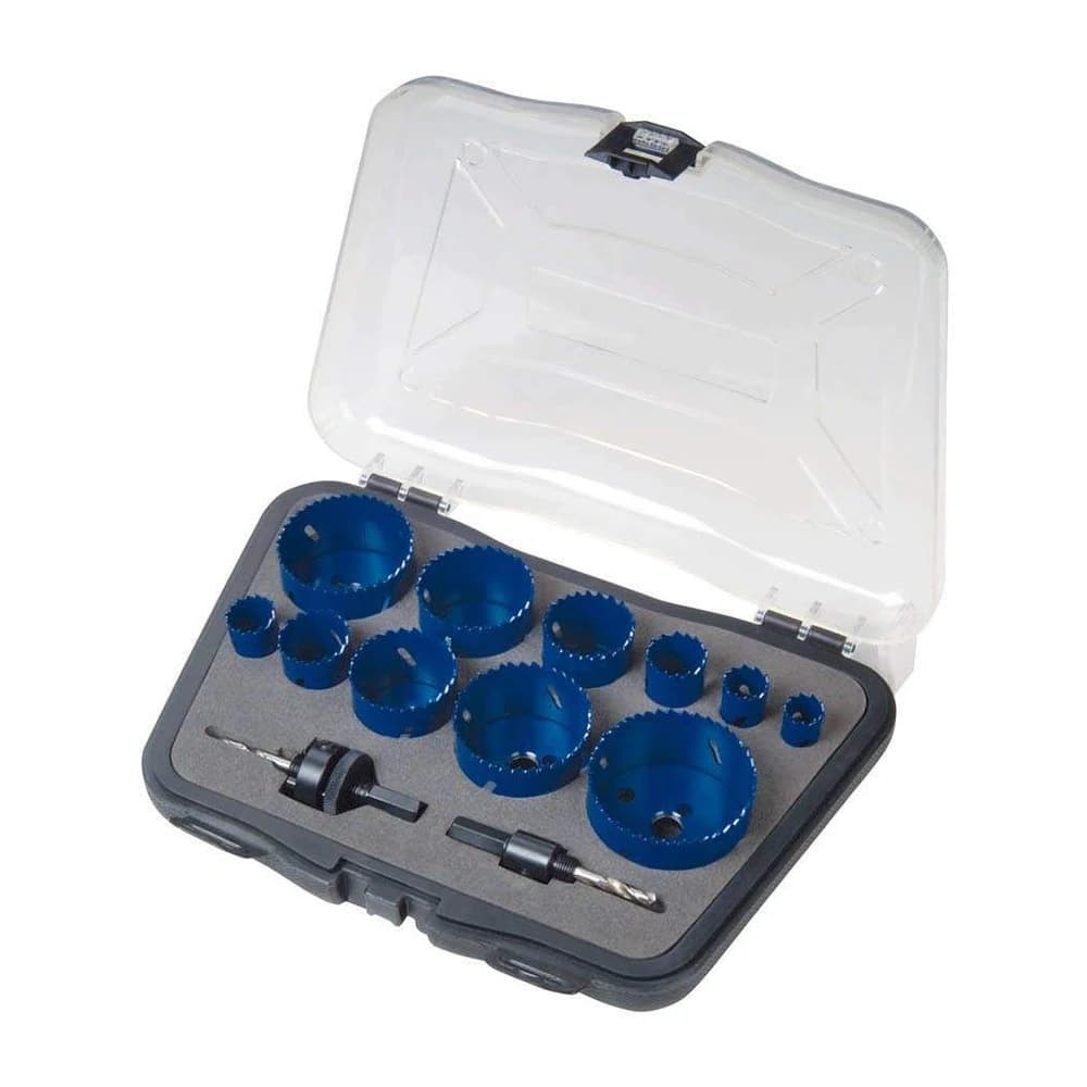 13-Piece Master M42 Bi-Metal Hole Saw Complete Industrial Case Set