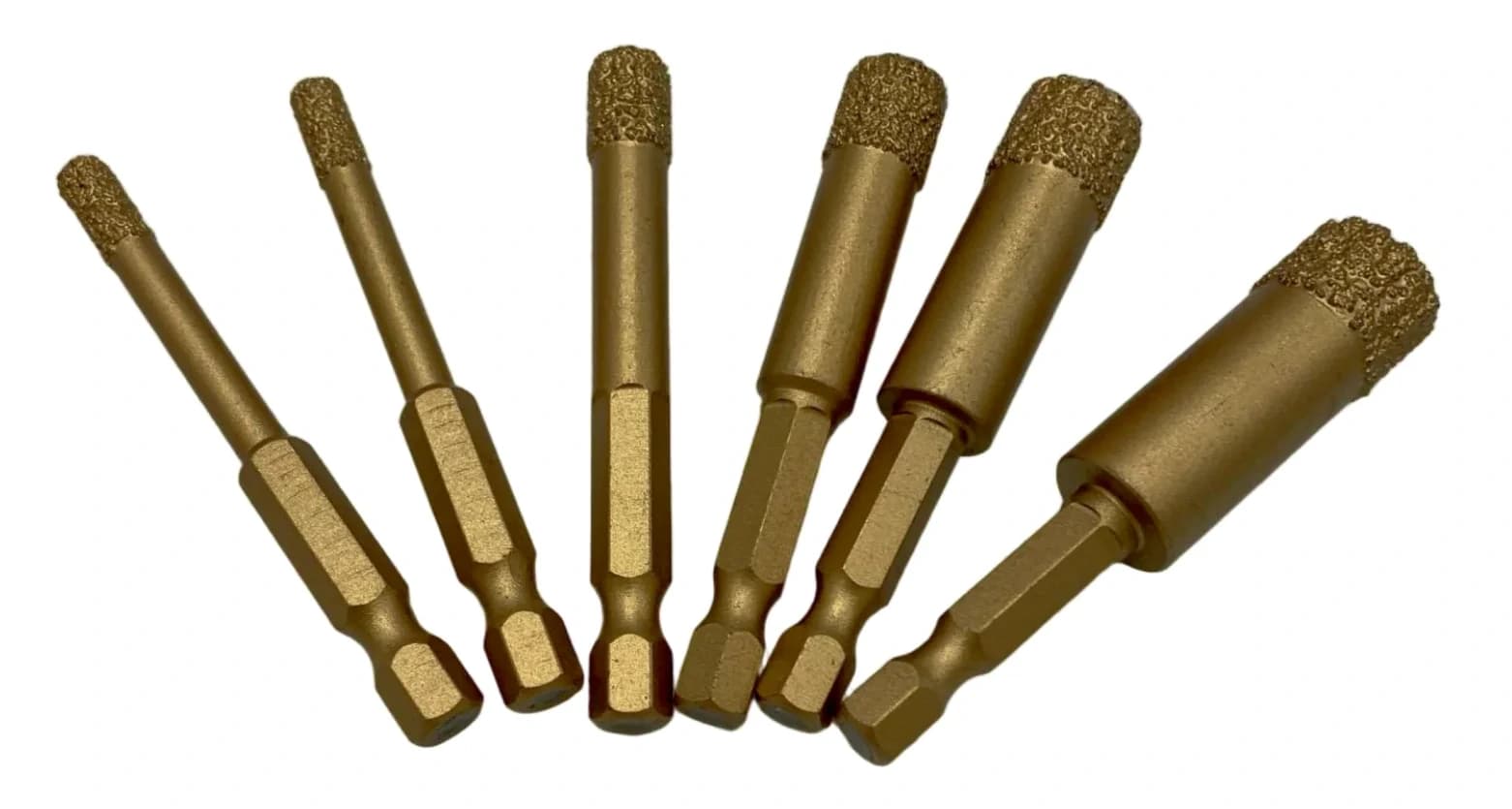 Vacuum Brazed Core Drill Bits - With Hex Shank